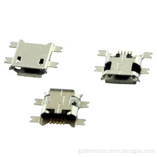 Micro USB B female connector, SMT 2 type